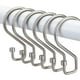 thumbnail image 1 of Ganchos para cortina de ducha, ganchos multifuncionales para cortina de ducha, utensilios de cocina, ropa, toallas (níquel mate), 1 of 4