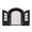 Black, variant on lanema Double Hinged French Cats Door Low Noise Easy Installation Pet Securiy Gate