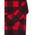 thumbnail image 3 of Wonder Nation Boys Long Sleeve Sleep Hoodie, One-Piece, Buffalo Check, Sizes XS-XXL, 3 of 4