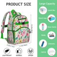 thumbnail image 6 of Durable floral student backpack, spacious and lightweight, water-resistant, multiple pockets, great for school or birthday gifts., 6 of 6