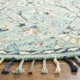 thumbnail image 3 of SAFAVIEH Blossom Frona Floral Wool Area Rug, Blue/Ivory, 6' x 6' Round, 3 of 6