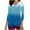 Blue, variant on Aofany V-Neck Scrubs Tops for Women Soft Stretch Wrinkle-Resist Medical Nursing Uniform with 2 Pockets Comfortable Lightweight Working Uniform 3/4 Sleeve Gradient Blouse