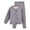 Grey, variant on NAFUU Toddler Baby Girl Clothes Winter Thermal Underwear For Kids Lined Warm Outfits With Padded Jacket And Pants For Girls Boys Trendy Soft Outfit 3-4 Years