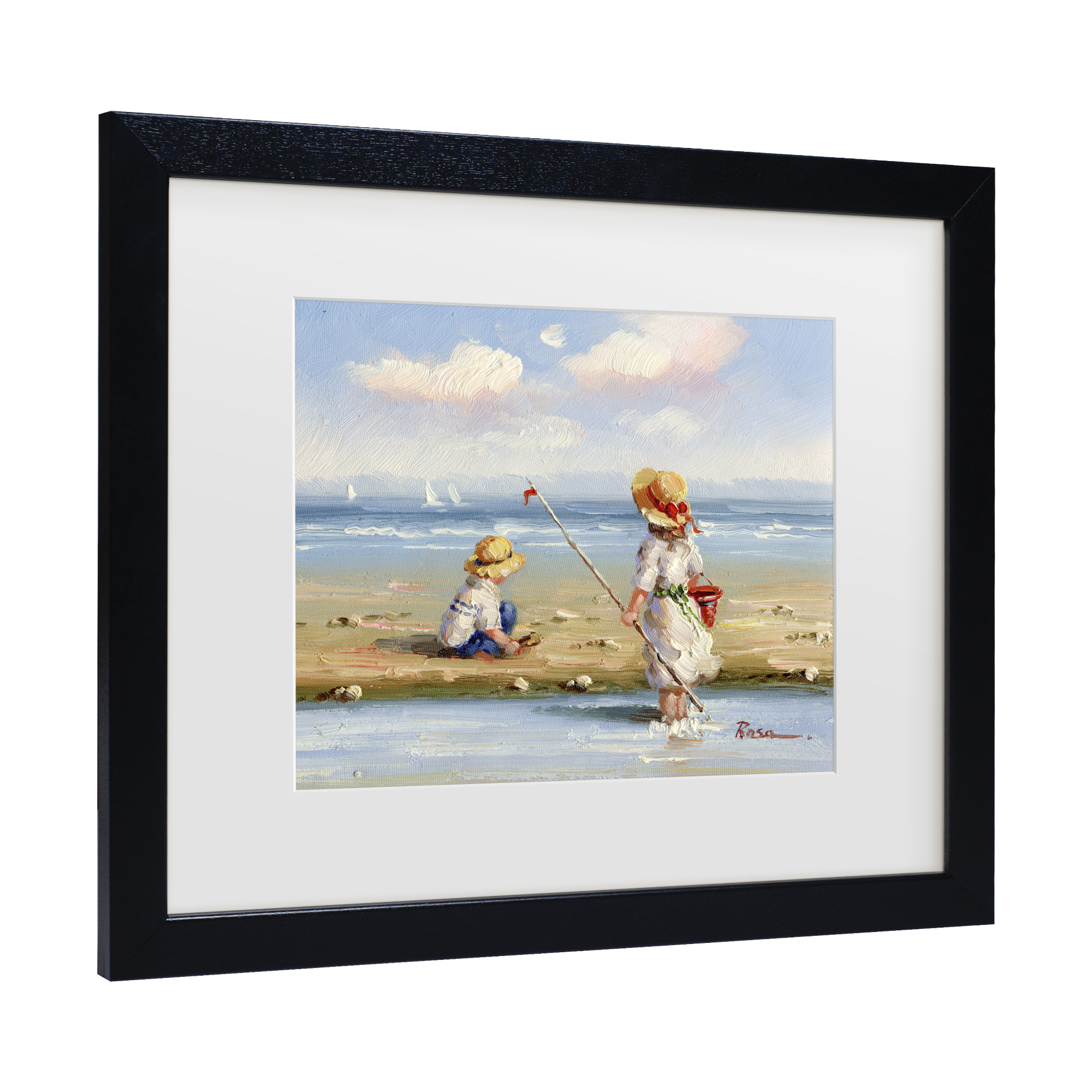 Trademark Fine Art 'At the Beach III' Canvas Art by Anonymous