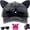 Black, variant on Y2K Cat Ear Trucker Hat with Detachable Sunglasses – Retro Cap with Removable Cat Eye Glasses, for Daily Wear, Parties & Outdoor, One Size