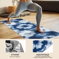 thumbnail image 4 of Blue White Tie Dye Mandala Pattern Hot Yoga Mat Towel Non Slip for Hot Yoga - Quick-Drying Yoga Mat Cover with 4 Corner Pockets with Travel Bag - Hot Yoga Towel Non Slip 70"x26", 4 of 6