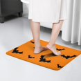 thumbnail image 4 of Orange Halloween Bats Flannel Non Slip Door Rugs,Washable Door Mats Indoor,Decorative Door Mats,Dirt-Resistant and Absorbent Doormat for Entrance,Bedroom,Kitchen,Bathroom,23.5x16in(60x40cm), 4 of 5