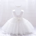thumbnail image 3 of KAWELL Elegant Flower Girl Dress for Wedding Kids Sleevelesss Lace Pageant Ball Gowns, 3 of 6