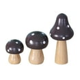 thumbnail image 2 of KYAIGUO 3 PCS Wooden Mushroom Decor Mushroom Party Decor with Spots Arts Crafts Projects Decor, 2 of 5