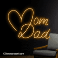 thumbnail image 3 of Glowneon Mom Dad Line Art Neon Sign, Mom Dad Heart Decoration, 3 of 4