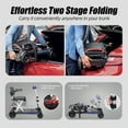 thumbnail image 5 of Manaul Folding Mobility Scooter for Seniors – Blue, 275 lbs Capacity, 10-Mile Range, Adjustable Speed, Ergonomic Controls, 5 of 7