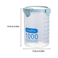 thumbnail image 2 of braveheart PP Food Storage Box Portable Transparent Replacement Fridge Restaurant Case 1000ml 1Set, 2 of 6