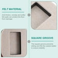 thumbnail image 4 of 5 Pcs Roller Fixing Pad Furniture Caster Fixed Felt Pads Office Chair Cups Casters Wheel, 4 of 6