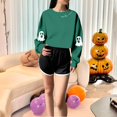 thumbnail image 4 of Certgust Sweatshirt Women Under $10 Womens Crop Sweatshirt Fall Halloween Long Sleeve Pullover Season Sweatshirt Cropped Style, 4 of 4