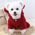 thumbnail image 3 of Winter Warm Dog Clothes Four Legs Coral Fleece Pet Puppy Coat Jacket Hooded Cute Dog Clothing for Small Medium Dogs Cats Chihuahua Pug Jacket, 3 of 8