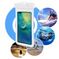 thumbnail image 4 of TPU Waterproof Phone Pouch Double Sealing, Cell Phone Dry Bags with Lanyard Fit up to 7.5" Devices, Protector Case for iPhone 15 14 13 12 11 Pro Max Plus XR, Galaxy S24 S23, 4 of 5