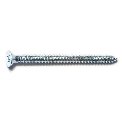 

#4 x 1-1/2 Zinc Plated Steel Phillips Flat Head Sheet Metal Screws