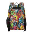 thumbnail image 3 of Iauyy Clear Backpack Heavy Duty PVC Transparent Backpack for College Workplace, Graffiti, 3 of 8