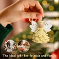 thumbnail image 5 of KOYPTL Crochet Christmas Angel Ornament Kit,Handmade Yarn Crafts Set for Beginners,Christmas Tree Decoration Crochet Doll Hanging Ornament,Holiday Xmas Gifts for Adults and Handmade Lovers Yellow, 5 of 9