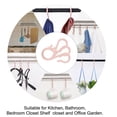 thumbnail image 7 of 16 Pack S Shape Hooks Plastic Hangers Bedroom Kitchen Bathroom for Pots and Pans Cups Cloth Hanging Pink, 7 of 7