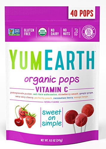 YumEarth Organic Vitamin C Lollipops, 8.5 Ounce Bag ( Packaging May Vary )