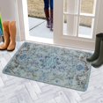 thumbnail image 5 of Bohemian Blue National Design Carpet Door Mat Welcome Door Mat for Front Door, Home Entrance, Yard, Floor, Patio, Non Slip Spring Summer Welcome Mat Indoor Outdoor Doormat 30"*17", 5 of 6