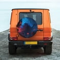 thumbnail image 2 of Daiia Spooky Halloween Night Scene Tire Covers , Travel Trailer Camper Truck SUV Motorhome Waterproof Wheel Cover, Sun Rain Snow Protector-14 inch, 2 of 8