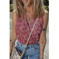 thumbnail image 3 of Flattering V Neck Sleeveless Bodysuit in Heather Floral Texture for Daily Wear - [ZhiHiMeRi] | (US 8-10)M, 3 of 12