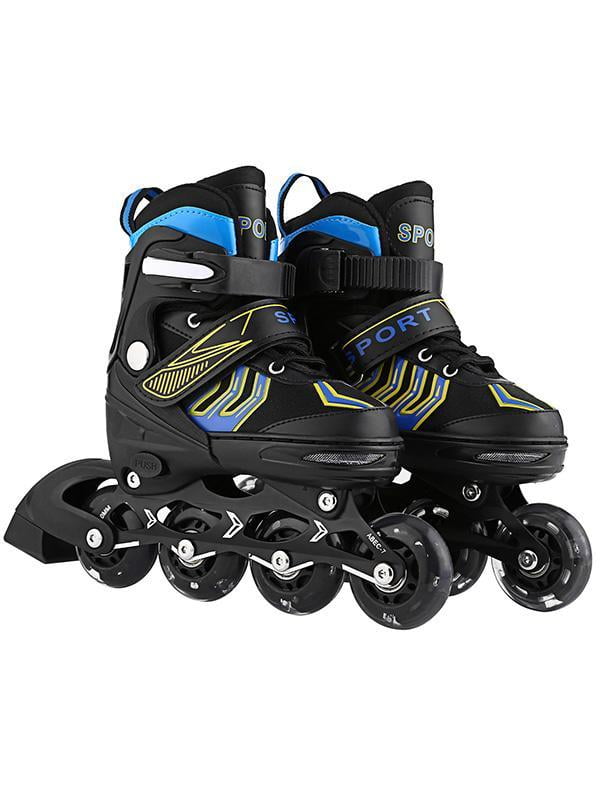 Adjustable Inline Skates with Light up Wheels Beginner Artificial