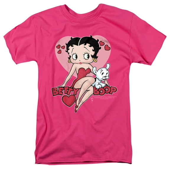 Betty Boop Sweetheart Unisex Adult T Shirt, Hot Pink, X-Large