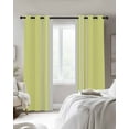 thumbnail image 3 of Simple Yellow Stripes Blackout Curtains 96 Inches Length, Modern Abstract White Lines Art Window Treatment Thermal Insulated Drapes for Bedroom Living Room 2 Panels 104x96 Inches, 3 of 8