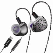 KBEAR TB-PRO in Ear Monitor Headphones, 10mm PU+PEEK+Dome DD High Resolution Ear Buds Wired, HiFi IEMs Noise Cancelling Headset with Detachable Cable In Ears for Musicians, Singers, Audio Engineer