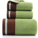 thumbnail image 1 of Zhuge Juego de toallas de baño de 3 piezas, de algodón peinado, absorbentes, suaves, de lujo, color verde., 1 of 5