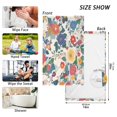 thumbnail image 6 of Yayeee 100% Cotton Hand Towels for Bathroom 16" x 28" Soft Absorbent Kitchen Towel, Red Japanese Floral Pattern, 6 of 7