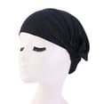 thumbnail image 1 of Black Heardband 1 Pcs Solid Color Headband Anti Slip Buttons Head Doctor Kerchief Hat, 1 of 4