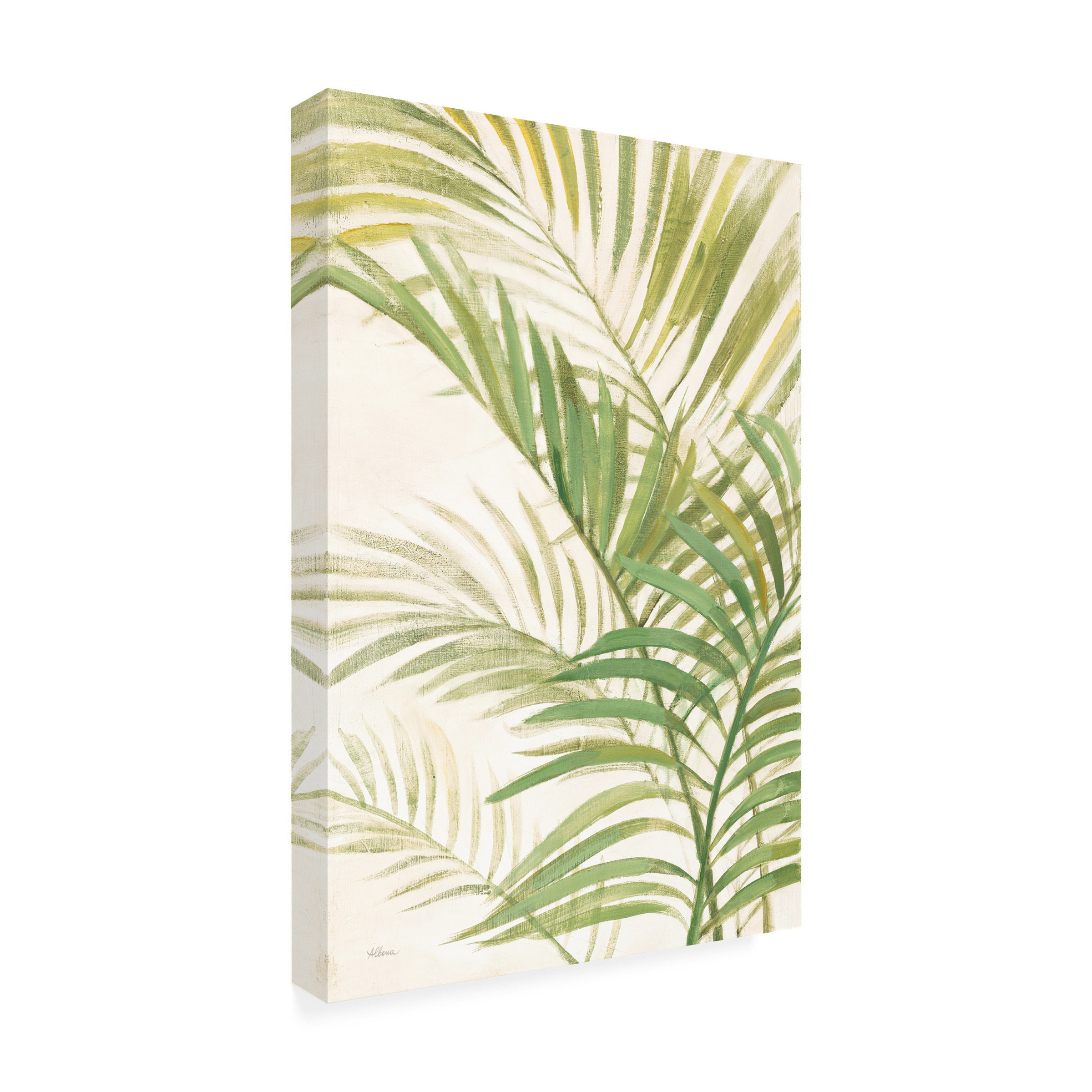 Trademark Fine Art 'Palms I Bright' Canvas Art by Albena Hristova
