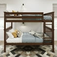 thumbnail image 2 of Plank+Beam Solid Wood Classic Full over Full Bunk Bed Bed, Walnut, 2 of 8