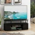 thumbnail image 2 of Maklaine Wood Large Entertainment Center for TV up to 55" in Black, 2 of 6