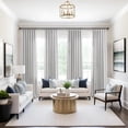 thumbnail image 2 of Grey Curtains 54 Inch Length for Girls Bedroom Short 2 Panels Rod Pocket Linen Rustic Casual Subtle Textured Light Diffusing Glam Curtains for Living Room Bathroom 52x54 Long Dove Silver Light Gray, 2 of 8