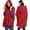 Red, variant on Women's Winter Wear Convertible Scarf Shawl Sleeve Hat Outerwear Accessory for Cold Weather Fashion WH1 One Size
