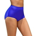 thumbnail image 1 of Womens Plus Size High Waist Bikini Bottoms - Ruched Swim Shorts - Polyester/Spandex, Elastic Waist - High-Cut Leg, Full Coverage - Water Activities/Sports, 1 of 5