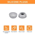 thumbnail image 4 of Uxcell 15pack Silicone Plugs, Rubber Round Snap in Locking Hole Plugs Waterproof Hole Plug for 14-15mm Hole, Grey, 4 of 6
