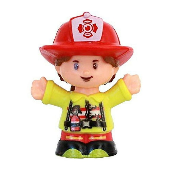 Replacement Part for Little People Community Helpers Playset - GJP12 ~ Replacement Firefighter Figure ~ Erica ~ Brown Hair ~ Ponytail