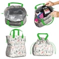 thumbnail image 2 of Pioneer Flower Floral Print Pattern Drawstring Lunch Bag Women - Drawstring Lunch Bag Insulated for Work Office - Stain-Resistant Large Lunchbags for Women with Multi-Pockets, 2 of 6