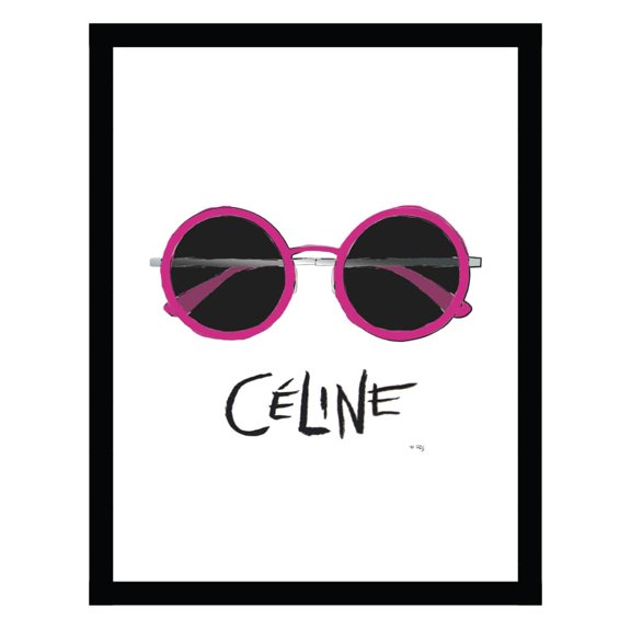 Fashion Glam Designer Sunglasses - Framed Print