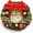 Type A, variant on Janrevotw Christmas Wreath Reef for Front Door Window 11.8 Inch Pine Artificial Garland with Bowknot, Bells, Deer, Red Berries, Flower Gifts for Christmas Party Decor