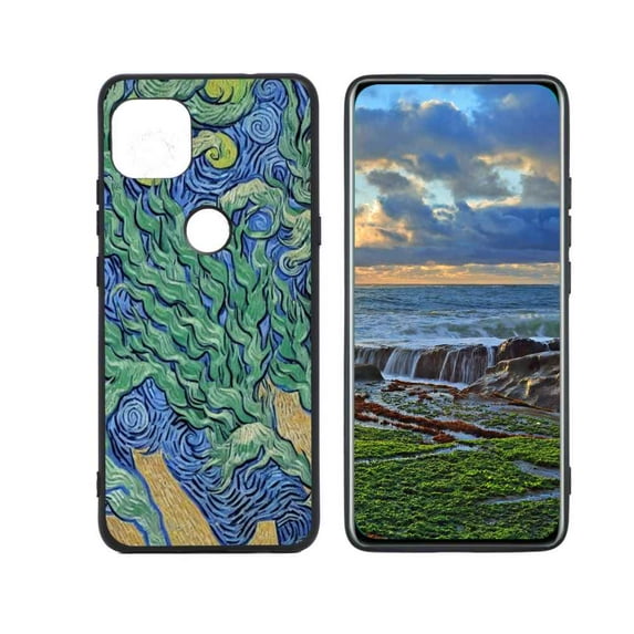 Compatible with Moto One 5G Ace Phone Case, Vincent-van-Gogh-1-2 Case Men Women, Flexible Silicone Shockproof Case for Moto One 5G Ace