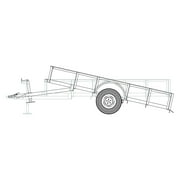 1110T - 6'4" x 10' Single Axle 3.5K Utility Tilt Trailer DIY Master Plan - 16 How-to Steps w/ Blueprint Paper - Engineer Approved