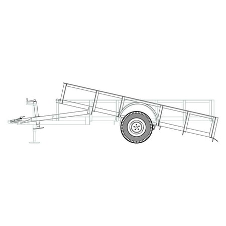 1110T - 6'4" x 10' Single Axle 3.5K Utility Tilt Trailer DIY Master Plan - 16 How-to Steps w/ Blueprint Paper - Engineer Approved