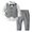 Grey, variant on Mrzhqd Toddler Boys Outfit Sets Long Sleeve T Shirt Tops Striped Prints Vest Coat Pants Child Kids Gentleman Outfits